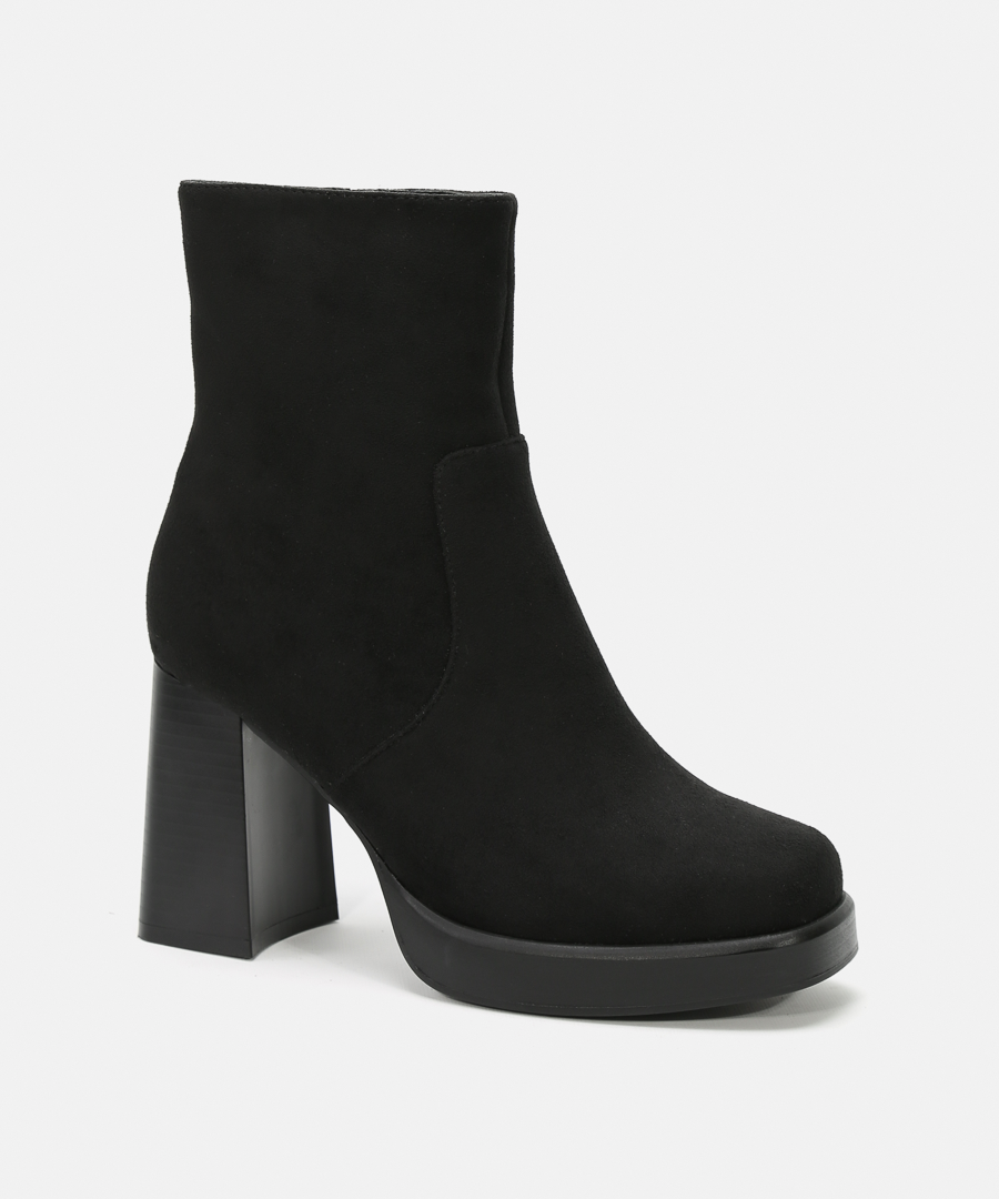 Botines tacón punta cuadrada